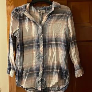 Pink, blue and white Hester and Orchard Flannel